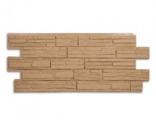 Фасадная панель Т-Сайдинг Альпийская сказка ЭКО-1 Бежевый
