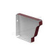 Заглушка желоба МЕТАЛЛ ПРОФИЛЬ БЮДЖЕТ 120х86 правая в Клину