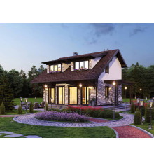 Каркасный дом АКсИОМ 90-2 под ключ